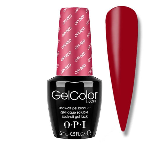OPI GelColor - OPI Red 0.5 oz - #GCL72 - OceanNailSupply