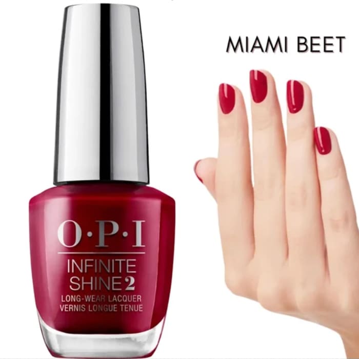 OPI Infinite Shine - Miami Beet #ISLB78 - OceanNailSupply