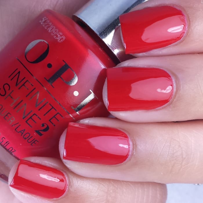 OPI Infinite Shine - Unrepentantly Red #ISL08 - OceanNailSupply