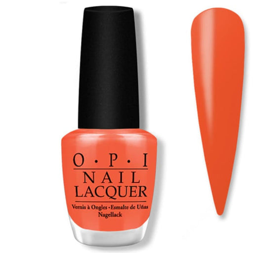 OPI Nail Lacquer - Atomic Orange 0.5 oz - #NLB39 - OceanNailSupply