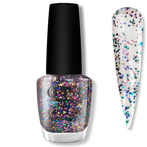 OPI Nail Lacquer - Cheers to Mani Years - #HRN13 (Holo-Glitter Top) - OceanNailSupply