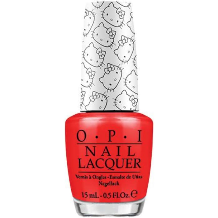 OPI Nail Lacquer - HELLO KITTY 5 Apples Tall 0.5 oz - #NLH89 - OceanNailSupply