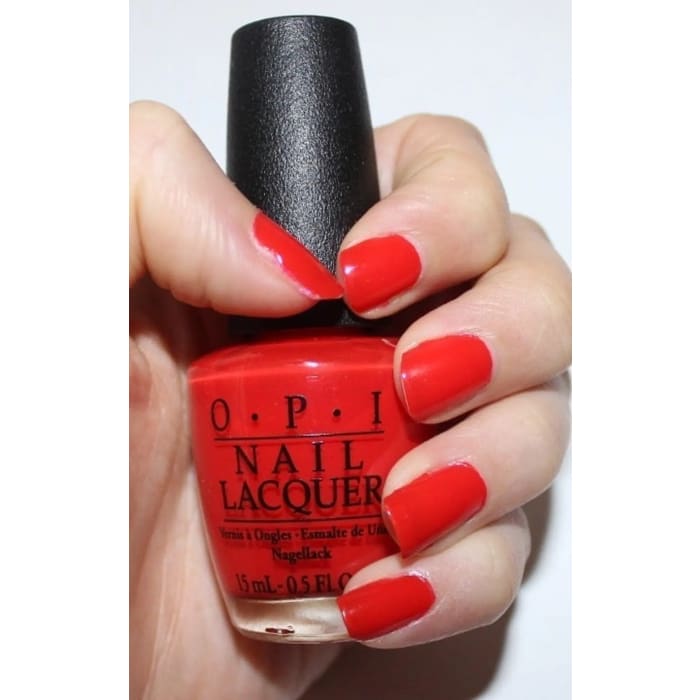 OPI Nail Lacquer - I STOP for Red 0.5 oz - #NLA74 - OceanNailSupply