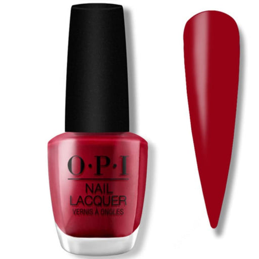 OPI Nail Lacquer - OPI Red 0.5 oz - #NLL72 - OceanNailSupply