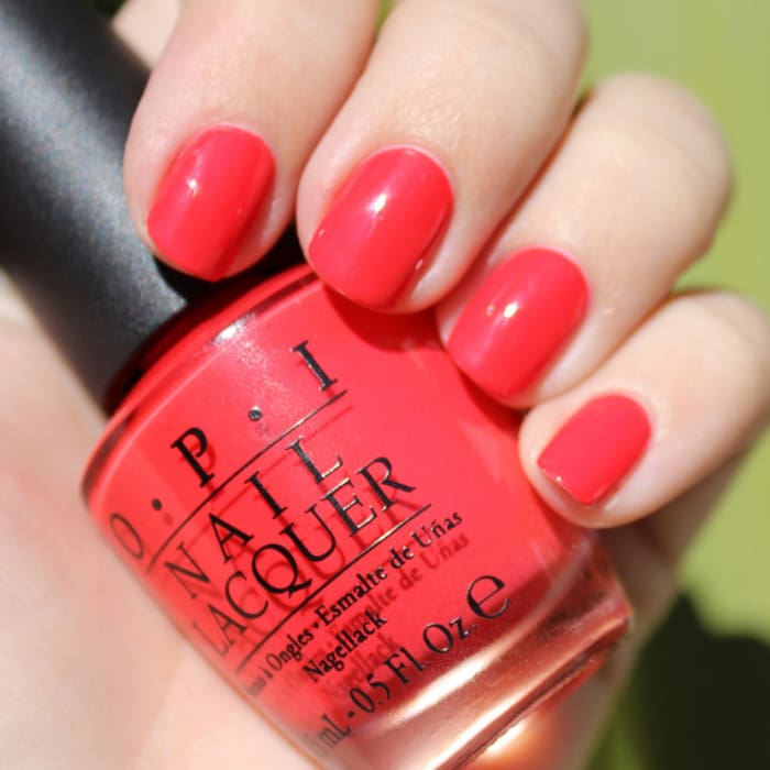 OPI Nail Lacquer - Red Lights Ahead…Where? 0.5 oz - #NLH61 - OceanNailSupply