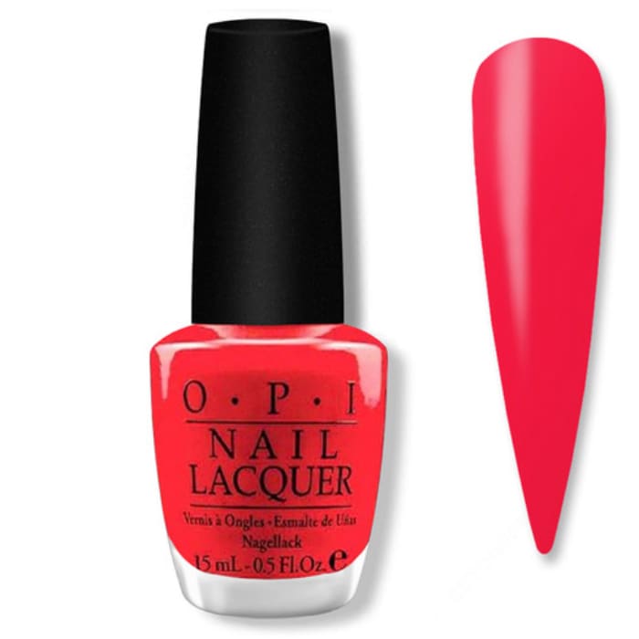 OPI Nail Lacquer - Red Lights Ahead…Where? 0.5 oz - #NLH61 - OceanNailSupply