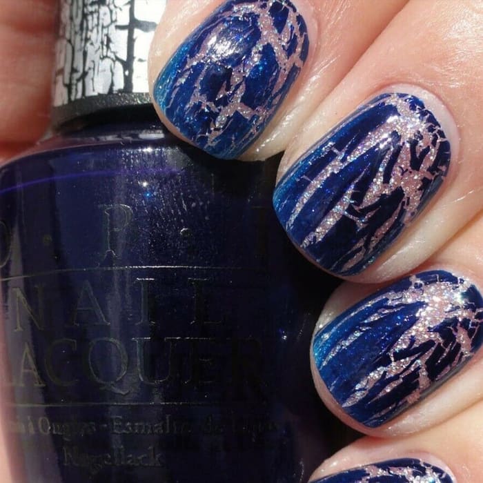 OPI Nail Lacquer - SHATTER Navy Shatter 0.5 oz - #NLE63 - OceanNailSupply