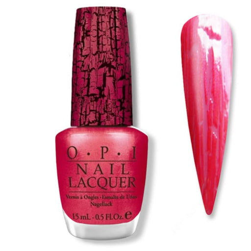 OPI Nail Lacquer - SHATTER Pink Shatter 0.5 oz - #NLE58 - OceanNailSupply