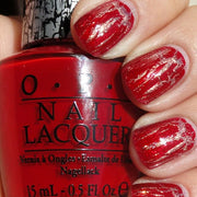 OPI Nail Lacquer - SHATTER Red Shatter 0.5 oz - #NLE55 - OceanNailSupply