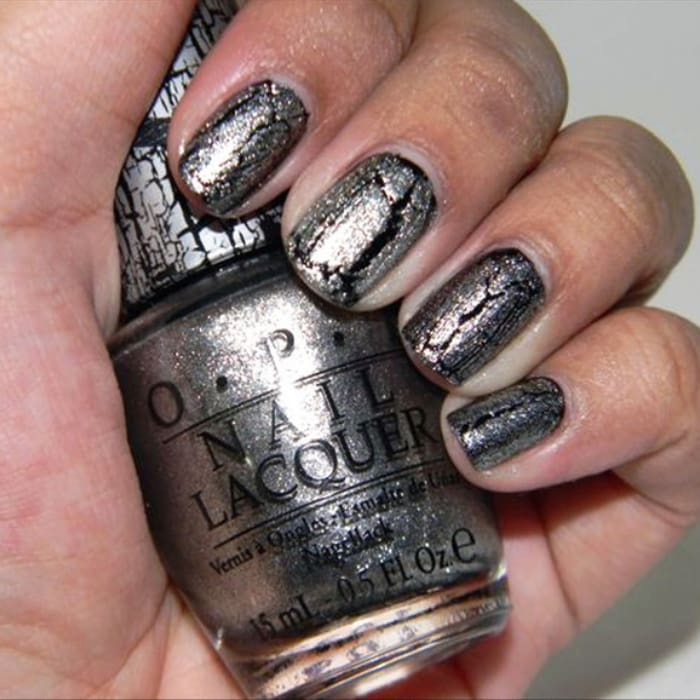 OPI Nail Lacquer - SHATTER Silver Shatter 0.5 oz - #NLE62 - OceanNailSupply
