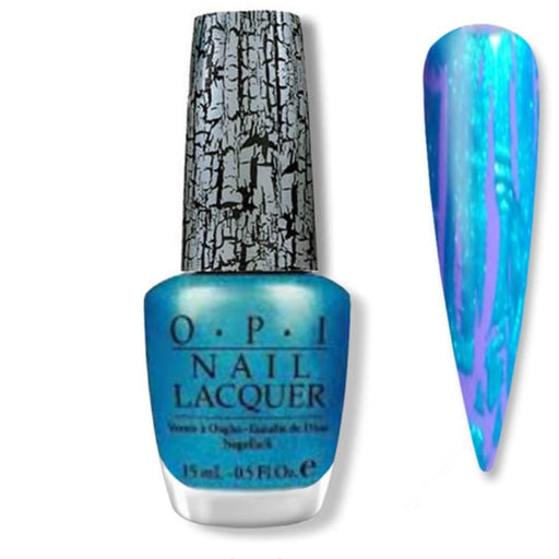 OPI Nail Lacquer - SHATTER Turquoise Shatter 0.5 oz - #NLE64 - OceanNailSupply