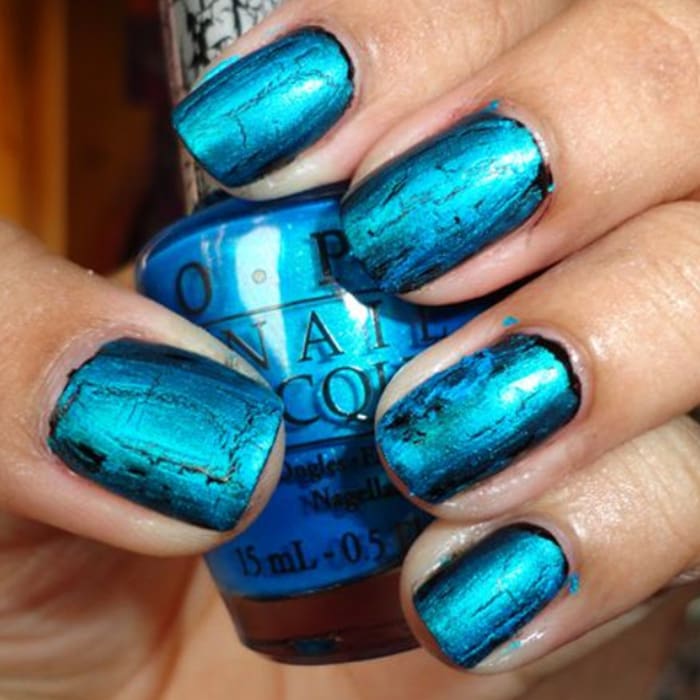 OPI Nail Lacquer - SHATTER Turquoise Shatter 0.5 oz - #NLE64 - OceanNailSupply