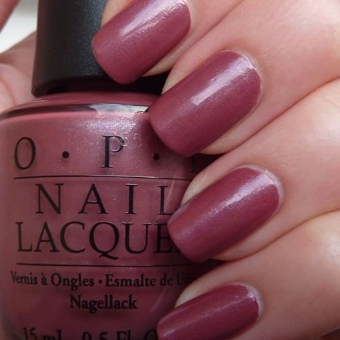 OPI Nail Lacquer - Silent Mauvie 0.5 oz - #NLH10 - OceanNailSupply