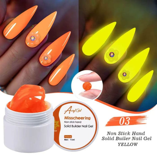 Orange Glow In The Dark 3D Molding Gel – Non-Stick (COMING SOON) - OceanNailSupply