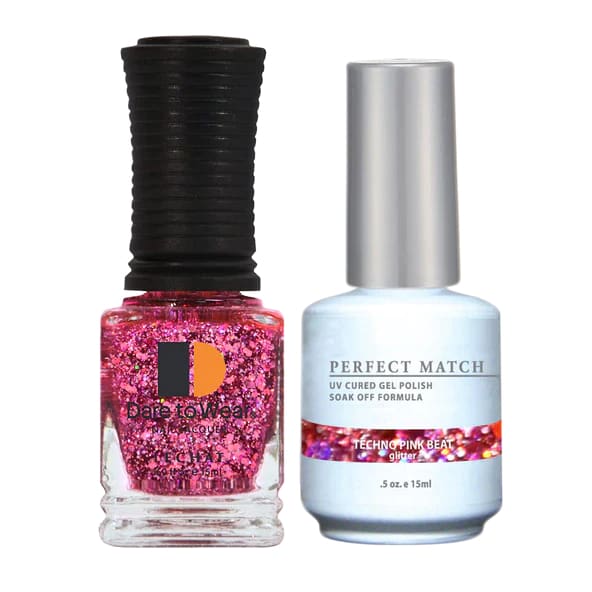 Perfect Match - 058 Techno Pink Beat (Gel & Lacquer) 0.5oz - OceanNailSupply