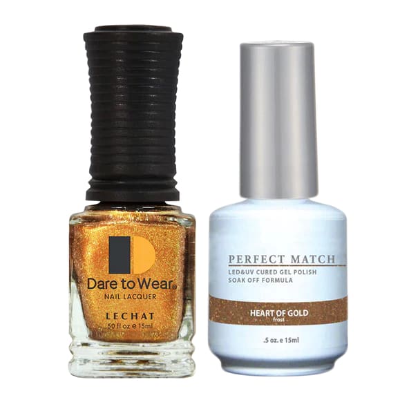 Perfect Match - 123 Heart of Gold (Gel & Lacquer) 0.5oz - OceanNailSupply