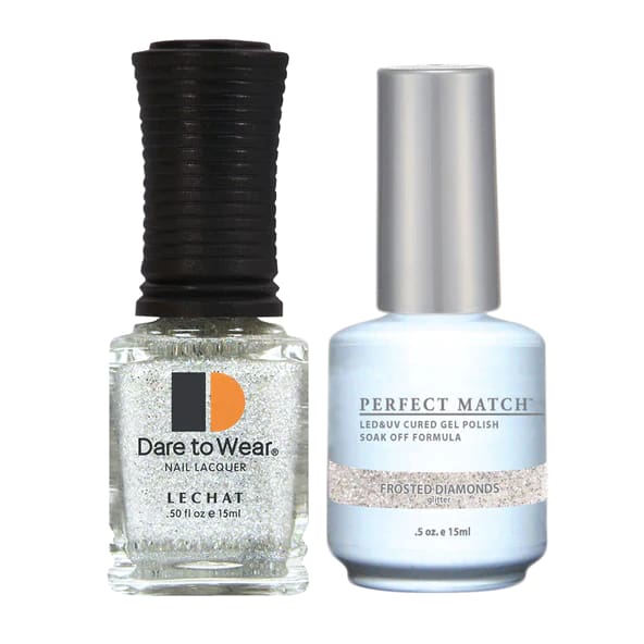 Perfect Match - 163 Frosted Diamonds (Gel & Lacquer) 0.5oz - OceanNailSupply