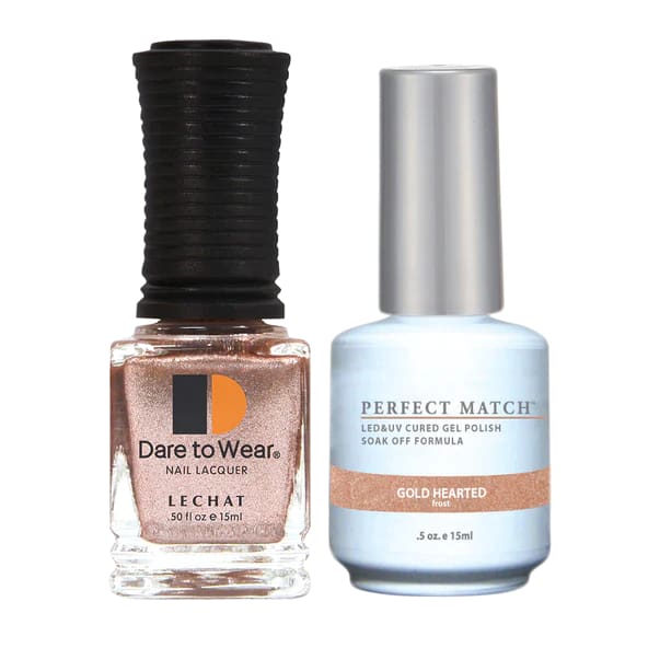 Perfect Match - 166 Gold Hearted (Gel & Lacquer) 0.5oz - OceanNailSupply