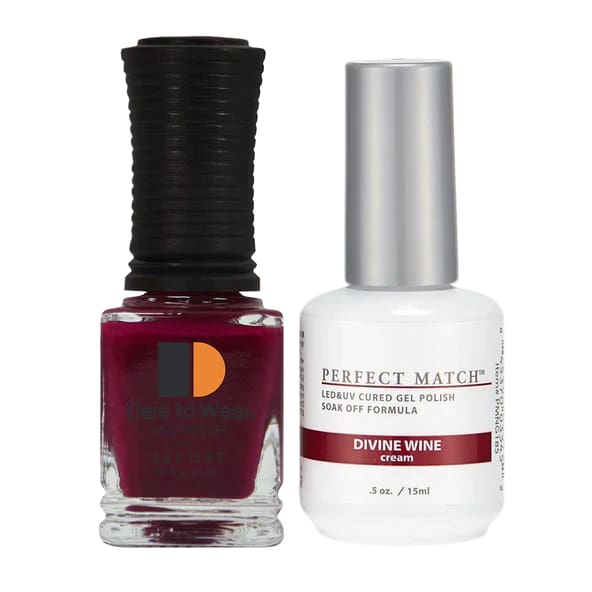 Perfect Match - 185 Divine Wine (Gel & Lacquer) 0.5oz - OceanNailSupply