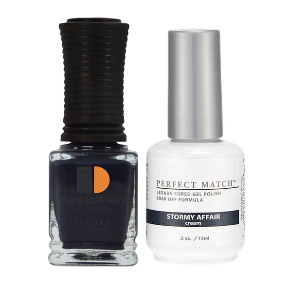 Perfect Match - 186 Stormy Affair (Gel & Lacquer) 0.5oz - OceanNailSupply