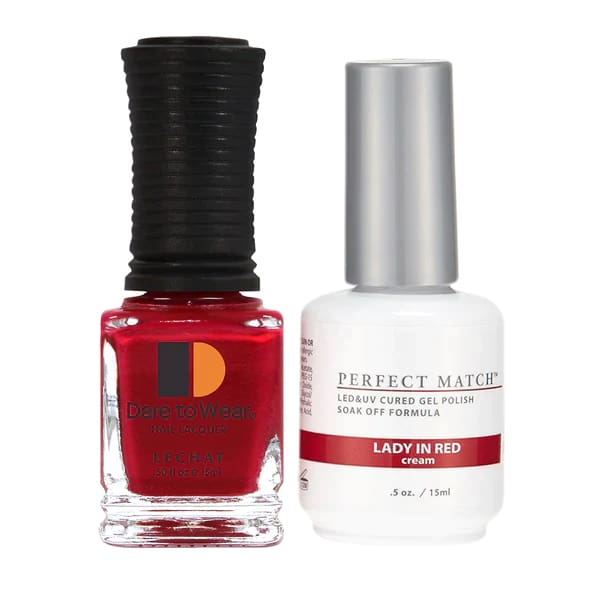 Perfect Match - 188 Lady in Red (Gel & Lacquer) 0.5oz - OceanNailSupply