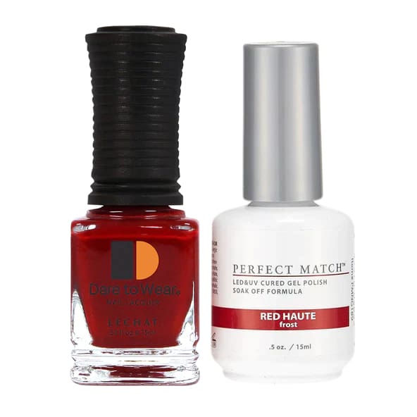 Perfect Match - 189 Red Haute (Gel & Lacquer) 0.5oz - OceanNailSupply