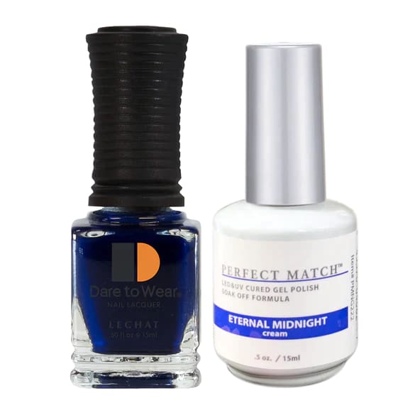 Perfect Match - 222 Eternal Midnight (Gel & Lacquer) 0.5oz - OceanNailSupply