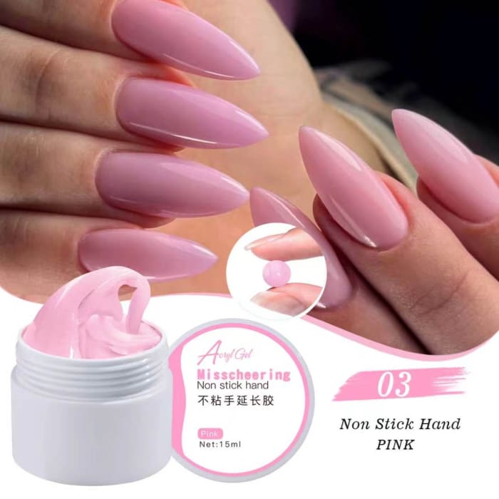 Pink 3D Molding Gel – Non-Stick Sculpting Nail Art Gel - OceanNailSupply