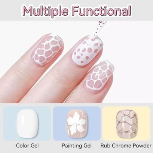 Poke Art Color Gel - #1 (White) - OceanNailSupply