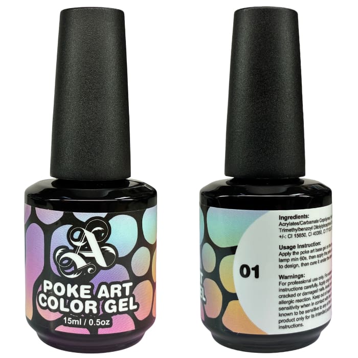 Poke Art Color Gel - #1 (White) - OceanNailSupply