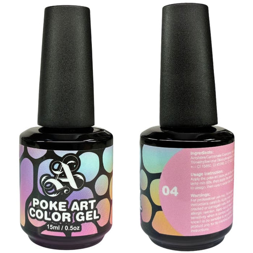 Poke Art Color Gel - #4 (Pink) - OceanNailSupply