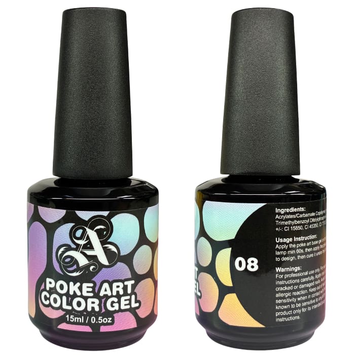Poke Art Color Gel - #8 (Black) - OceanNailSupply