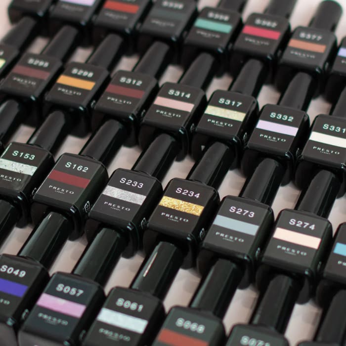 presto 砂ジェル　セット PRESTO COLOR S SERIES SET - 206 COLORS [BOTTLE] — OceanNailSupply
