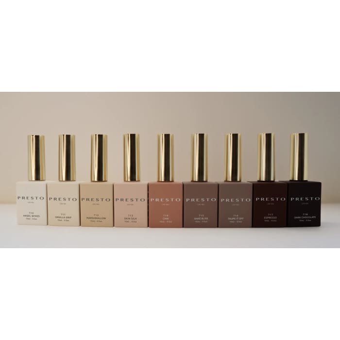 PRESTO Color Series: BROWN BLISS Set [9 Bottles] - OceanNailSupply