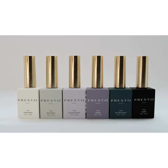 PRESTO Color Series: CLOUD Set [6 Bottles] - OceanNailSupply
