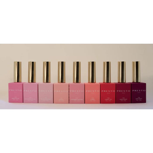 PRESTO Color Series: PRETTY IN PINK Set [9 Bottles] - OceanNailSupply