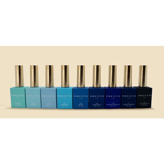 PRESTO Color Series: SERENE Set [9 Bottles] - OceanNailSupply