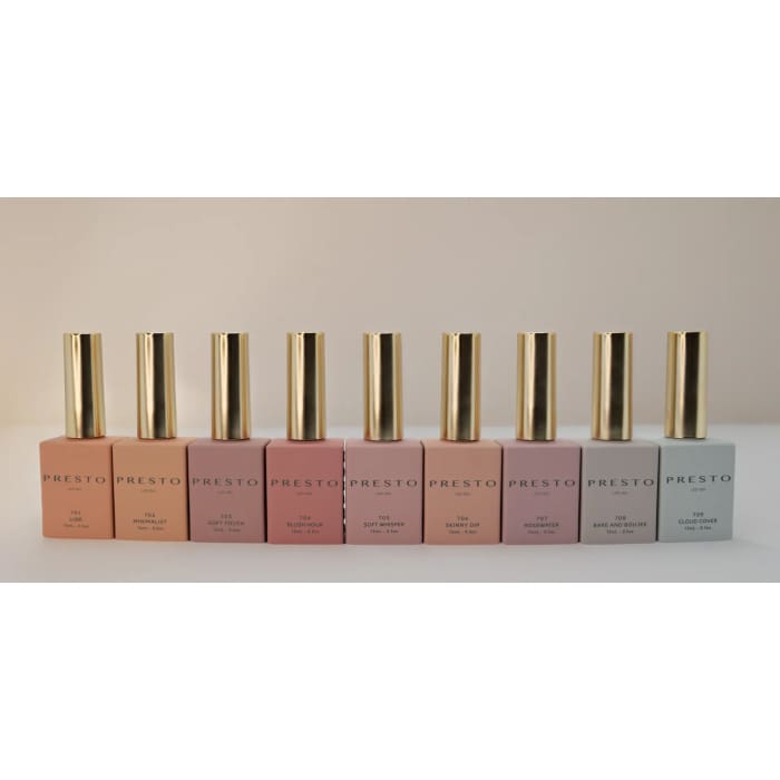 PRESTO Color Series: SILK Set [9 Bottles] - OceanNailSupply