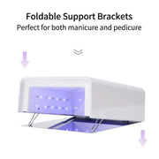 Professional UV LED Nail Lamp – Sleek Square Design Gel Polish Dryer - OceanNailSupply