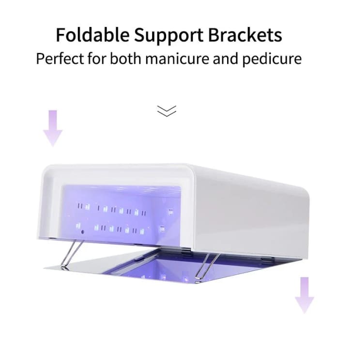 Professional UV LED Nail Lamp – Sleek Square Design Gel Polish Dryer - OceanNailSupply