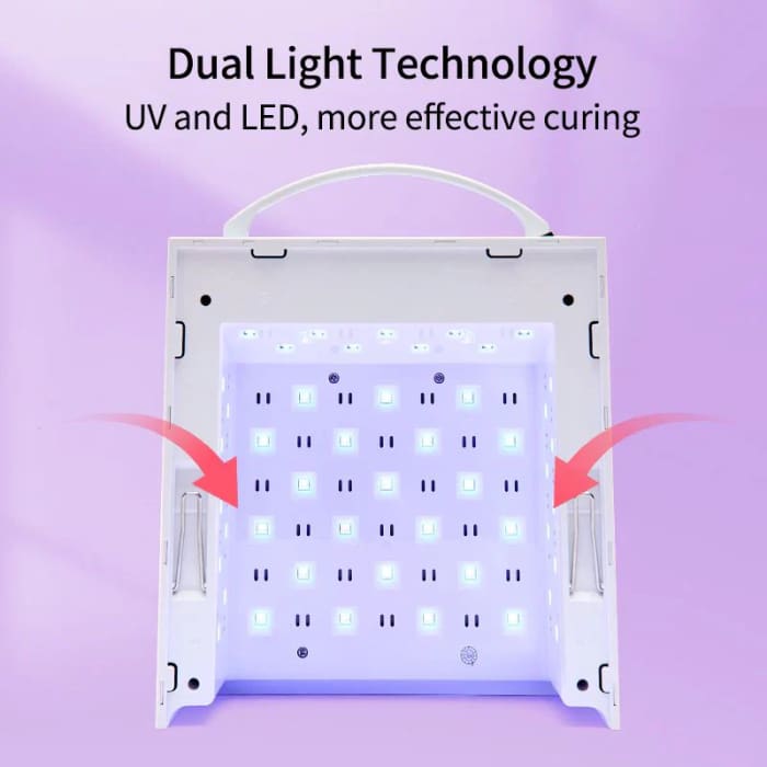 Professional UV LED Nail Lamp – Sleek Square Design Gel Polish Dryer - OceanNailSupply