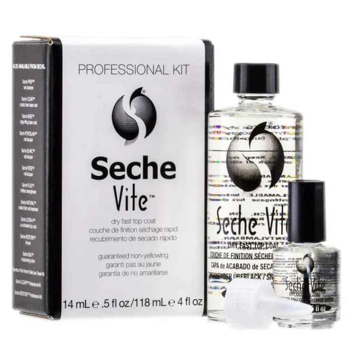 Seche Vite Top Coat Refill Kit - 4oz + 0.5oz - OceanNailSupply