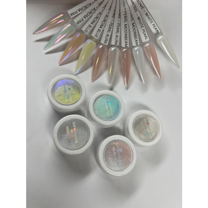 SOFI Chrome Pearl Powder - PEARL AURA 1g - OceanNailSupply
