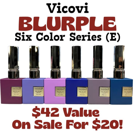 Vicovi Blurple - Six Color Series Collection (E) - OceanNailSupply