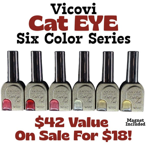 Vicovi Cat Eye Six Color Series Collection - OceanNailSupply