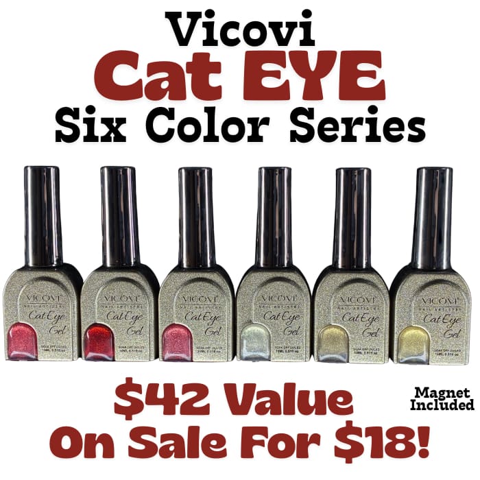 Vicovi Cat Eye Six Color Series Collection - OceanNailSupply