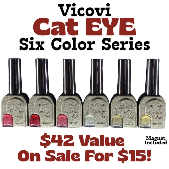 Vicovi Cat Eye - Six Color Series Collection HEMA + TPO FREE - OceanNailSupply