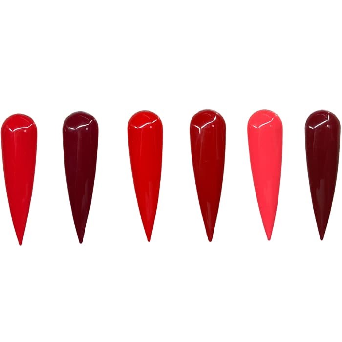 Vicovi Reds - Six Color Series Collection (J) - OceanNailSupply