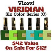 Vicovi Viridian - Six Color Series Collection (C) HEMA + TPO FREE - OceanNailSupply