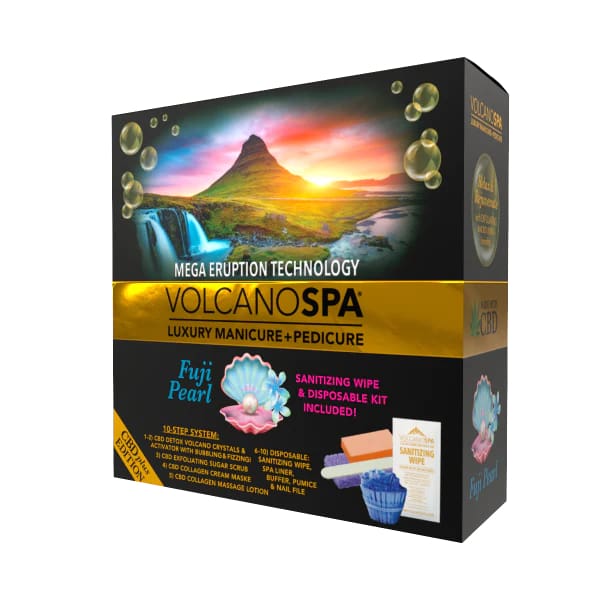 Volcano Spa 5 in 1 Deluxe Pedicure – FUJI PEARL – *MADE WITH CBD* - OceanNailSupply